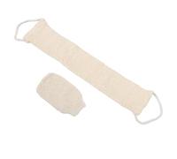 OUNONA 2 Pcs Natural Sisal Back Scrubber Exfoliating Body Washcloth with Long Strap for Men and Women Deep Cleaning Loofah Glove Portable Shower Bath Exfoliator for Home Gym and Travel