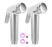 OUNONA 2 Set Bidet Spray Head, Silver Bidet Sprayer with Gaskets & Tape