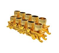 OUNONA 2 Set Vintage Medieval Style Chalice and Altar Set Plastic Sacrificial Tea Cups for Religious Ceremonies Compact Worship Utensils for Home Altars Temples and Small Sacred Spaces