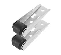 OUNONA 2 Sets Drooping Wheel Wooden Door Support Pulley Directional Gate Bottom Wheel for Garden Fence Anti-Droop Replacement Door Roller Easy Installation