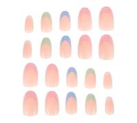 OUNONA 2 Sets French Fake Nail: Full Cover Press On Nails - Short Style Artificial Fingernail Tips For Women - Wearable Fingernail Extension Supply