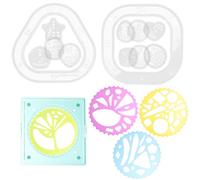 OUNONA 2 Sets Multi-use Painting Templates Plastic Decorative Rulers with Deform Resistance and Safe Features for DIY Painting on Wood Signs and Home Decor