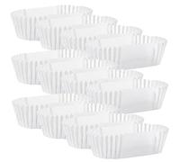 OUNONA 2000pcs Grease Disposable Cupcake Liners White Paper Baking Cups High Temperature Resistant Loaf Paper Liners for Cakes Desserts Party Decoration