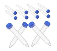 OUNONA 200PCS Plastic Urine Collection Test Tubes with Screw Caps Clear Sediment Sample Vials for Laboratory Testing Leakproof Urine Sample Storage Tubes for Diagnostic Sediment Analysis