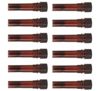 OUNONA 20pcs Brown 1.5ml Plastic Test Tubes for Scientific Experiments with Lightproof Sampling Storage, Anti-wear Compact Design Suitable for Laboratory and Freezing Applications