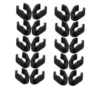 OUNONA 20pcs Microphone Cable Slip Plastic Clip for Mic Stand Flexible Mic Cable Clamps Cord Holders for Boom Pole Microphone Accessories