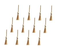 OUNONA 20pcs Mini Broom Decor for Doll House Creative White Miniature Broom Ornaments Props and Mini Room Display Accessories Simulated for Home Decoration