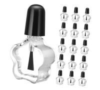 OUNONA 20pcs Nail Polish Bottle Glass Refillable Star-shaped Container for DIY Nail Art Travel-friendly and Spill for Women and Salon