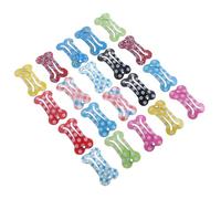 OUNONA 20pcs Pet Hair Clips Bone Shape Hair Claws Ponytail Holder Gripper for Dogs for Pets Random Color