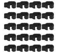 OUNONA 20pcs Plastic Buckle Clips Wire Mesh Clips Secure Locking Mechanism Sturdy Material Construction Black Pet Cage Connector for Small Animals and Cats