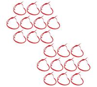 OUNONA 20pcs Red String Bracelet, Good Luck Protection Gift, Kabbalah Red Amulet Cord, Adjustable Knotted Protection Charm String Bracelets for Women Men Family