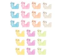 OUNONA 21pcs Resin Animal Fox Figures - Glowing Mini Desk Ornaments - Fairy Garden Decorations - Luminous Miniature Animal Model For Micro Landscape