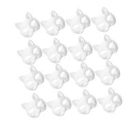 OUNONA 24pcs Blank Cat Masks for DIY Painting Cosplay Masquerade Unfinished Halloween Masks for Adults for Creative Projects Parties