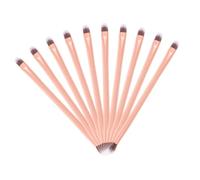 OUNONA 24pcs Double Ended Eyeshadow Makeup Brush for Women Aluminum Tube Eye Shadow Brush Nose Contour High Light Makeup Tools