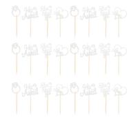 OUNONA 24pcs Glitter Engagement Cupcake Toppers, He Asked She Said Yes | Glitter Silver, Love Heart Ring Cupcake Picks for Engagement Wedding Bridal Shower Party Cake Decorations Supplies