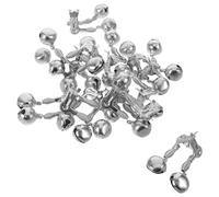 OUNONA 25pcs Fishing Bite Alert Bell for Rods, Stainless Steel Silver Night | Fast Response Alerts, Strong Tone, Secure Clip Attachment, Beach Casting Use, No Batteries Required