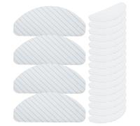 OUNONA 25pcs Robot Vacuum Mop Pads: Washable Reusable Microfiber Replacement Cleaning Pads - High Absorbency Mop Cloths Compatible with Ecovacs T8/T8 /MAX