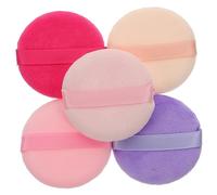 OUNONA 2Boxes Reusable Powder Puff for Makeup Application for Setting Powder Durable Hand Stitched Design for Women Special Occasions Color