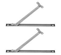 OUNONA 2pcs Adjustable 10-inch 304 Stainless Steel Telescopic Window Security Bars with Sliding Door Protection Lock for Patio and Balcony Safety