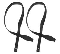 OUNONA 2pcs Adjustable Nylon Wristband Strap for Trekking Poles and Ski Pole Leash with Comfortable Fit and Sl esign, for Hiking and Outdoor Activities in Black
