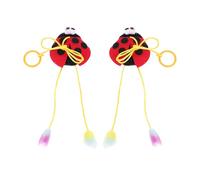 OUNONA 2pcs Adorable Catnip Cat Kitten Chew Accessories for Indoor Play Decorative Pull String Design to Reduce Furniture Damage and Release Energy Fun Interactive Pets Supply
