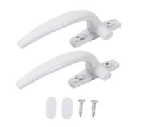OUNONA 2pcs Aluminum Alloy Window Handles Set Modern Corrosion-Resistant Pulls for Double Glazing Replacement Handles Left and Right for Upvc and Casement Windows