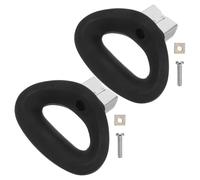 OUNONA 2pcs Bakelite Pot Handle Replacement for Pan and Pot, Heat Resistant Anti-scalding Side Handle with Comfortable Grip and Nonslip Design, Suitable for Kitchen Use