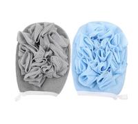 OUNONA 2Pcs Bathing Ball Supple Deep Cleaning Scrubber for Gentle Skin Exfoliation for Home and Dorm Use Grey