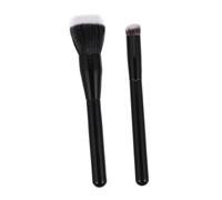 OUNONA 2pcs Blush Brush Makeup Brush Flat-head Design Made from Double-layer Artificial Fiber Material for Light Makeup Application and Creating Stippling Effect