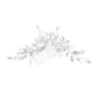 OUNONA 2pcs Bridal Hair Combs Faux Pearls Crystals Wedding Hair Accessories for Women Elegant Updo Pins for Parties and Weddings