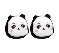 OUNONA 2pcs Cartoon Panda Coin Purse Plush Change Bag, Portable Money Storage Pouch with Cute Cartoon Shaped Design, for Shopping and Everyday Wear
