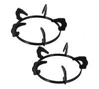 OUNONA 2pcs Cast Iron Gas Stove Rack Replacement Parts Beveling Stair Design, Sturdy Wok Support Rack and Pot Brackets for Efficient Cooking, Gas Hob Accessories
