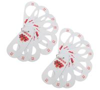 OUNONA 2pcs Cherry Dimension Sizing Gauge with 9 Sizes Holes, Lightweight Plastic Berry Grading Checker for Fruit Sorting Workflows and Easy Reference Training Tool