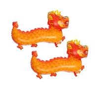 OUNONA 2Pcs Chinese Dragon Balloons for Lunar Year Celebration Festive Dragon Decor for Spring Festival Party Background Portable and Lightweight Party Decorations