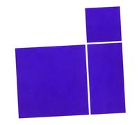 OUNONA 2pcs Cobalt Glass Sheet Decorative Flame Color Reaction Accessory Experiment Cobalt Plate Chemistry Filter Glass Experiment Chemistry Plate Blue