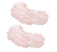 OUNONA 2Pcs Cooling Jade Eye Mask Natural Jade Eye Mask for Puffiness Relief Soothing Cold Compress for Face Comfortable Eye Shade Cover for Better Sleep Skin
