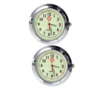 OUNONA 2Pcs Creative Nurse Watch Dial for Pocket Watch with Luminous Glass Material Concise and Generous Design for Manual DIY Accessories