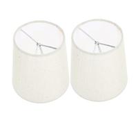 OUNONA 2Pcs Decorative Lamp Shades for Table and Floor Lamps Stable Material with Smooth Touch Soft Light Diffusion Protective Eye-Friendly Cover for Bedroom and Living Lighting