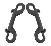 OUNONA 2pcs Double Ended Bolt Snap Hook 3.94 Inch Stainless Steel Heavy Duty Pet Leash Clip with Rust Resistance and Safe Locking for Collar and Harness