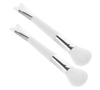 OUNONA 2pcs Dual-end Nose Contour Brush Soft Hair Blush Brush for Makeup Beginners Nose Shadow Contouring