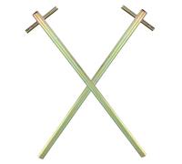 OUNONA 2pcs Elevator Door Triangle Spanner Keys Long Handle Emergency Release Lift Opening Tools for Engineers and Building Owners Lightweight Design