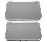 OUNONA 2pcs Empty Magnetic Makeup Palette, 6.5 X 4.3" Cosmetic Holder | Refillable Palette for Pressed Powder, Magnetic Hold & Lightweight, for Cosmetic and Travel Makeup Organizing