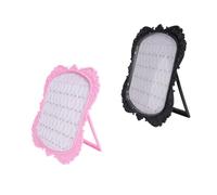 OUNONA 2pcs European Style Nail Color Display Board Manicure Display Frame with Transparent Cover for Salon Use Durable Material Keep False Nails Clean and Stylish