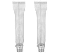 OUNONA 2pcs Hop Strainer, 6 Inch, Stainless Steel Boil Screen with 1/2 Inch Threaded, Heavy Duty Beer Mesh Filter Tube for Home Brewing Kettle Mash