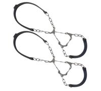 OUNONA 2pcs Ice Crampons for Hiking Boots Durable Slip Spikes Cleats for Outdoor Climbing and Mountaineering Lightweight Slip Footwear for Winter Activities