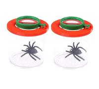 OUNONA 2Pcs Insect Observation Box with Dual Magnification Educational Magnifier for Nature Exploration and Durable Design for Outdoor Activities