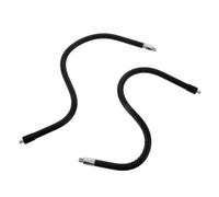 OUNONA 2pcs Metal Gooseneck Extension Tube - 15.75 Inch Adjustable Flexible Gooseneck Arm - 1/4" to M8 Threaded Microphone Stand Extension for Mic Or Phone Holder