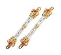 OUNONA 2pcs Metal Mezuzah Plaque with Hebrew and English Blessings Crown Design Religious Door Scroll for Jewish Mitzvah Housewarming Hanukkah Festival Decoration Sacred Home Decor