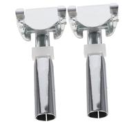 OUNONA 2Pcs Metal Mop Pole Clamp Replacement Durable Rotating Mop Part Pole Clip for Home and Shopping Mall Compatible with Various Broom Heads Easy to Install