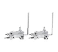 OUNONA 2pcs Metal Tom Drum Holder Clamp - Professional Drum Expansion Clamp for Secure Mounting On Cymbal Stands, Hi-Hat Tom Cowbells Stands